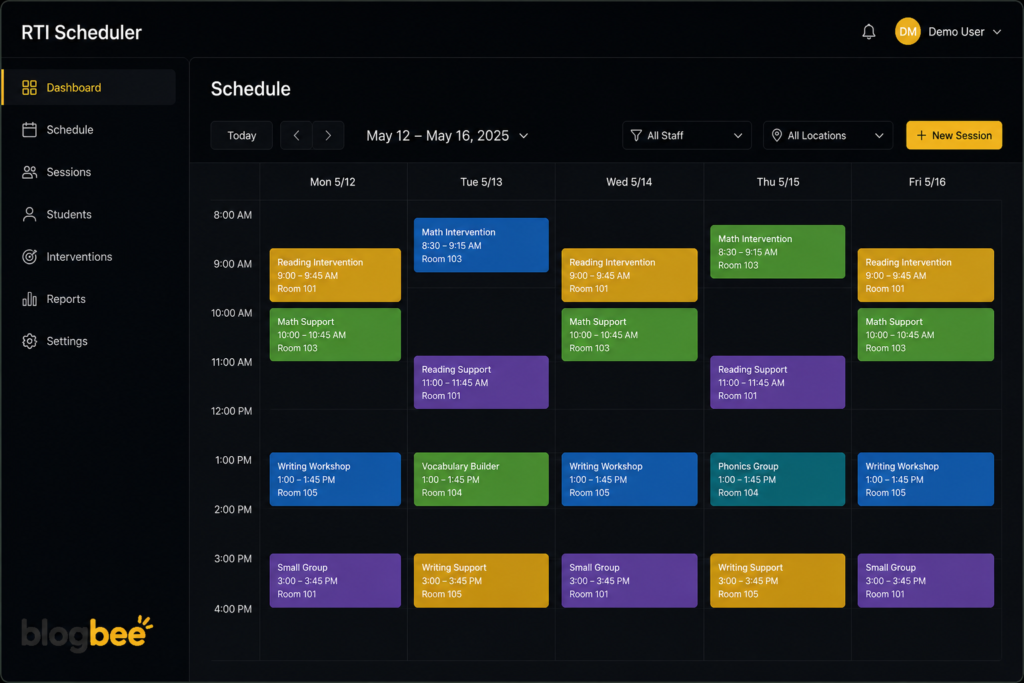 rti scheduler
